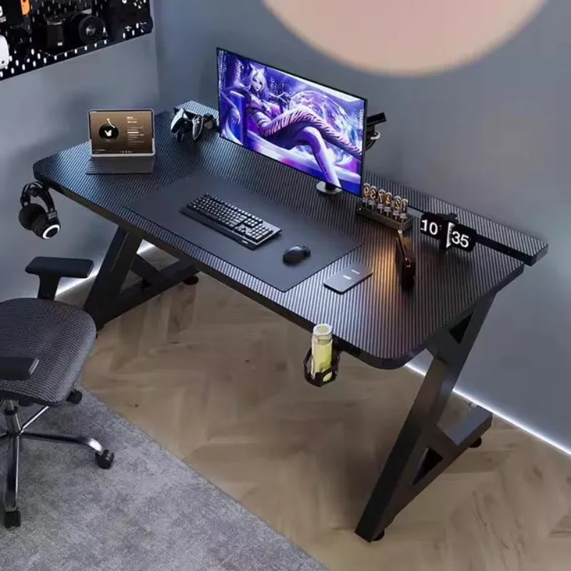 Desk Setup Pc - Q 미니멀리스트 블랙 컴퓨터 책상 디자인