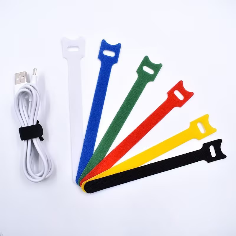 Cable Velcro Strap - 10개 셀프 접착 벨크로 타이 이어폰