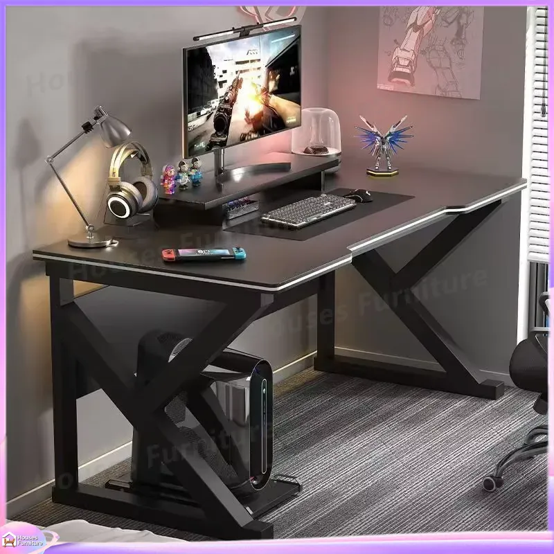 Desk Setup Pc - 카페 메탈 게이밍 데스크 블랙 MDF