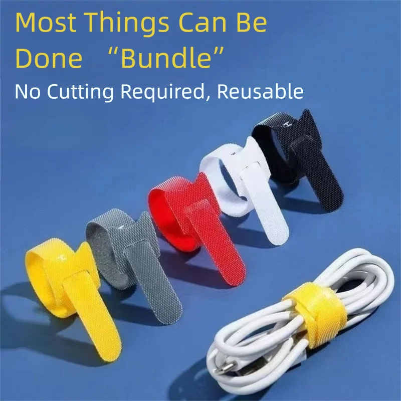 Cable Velcro Strap - 절단 없이 재사용 가능한 케이블 정리기