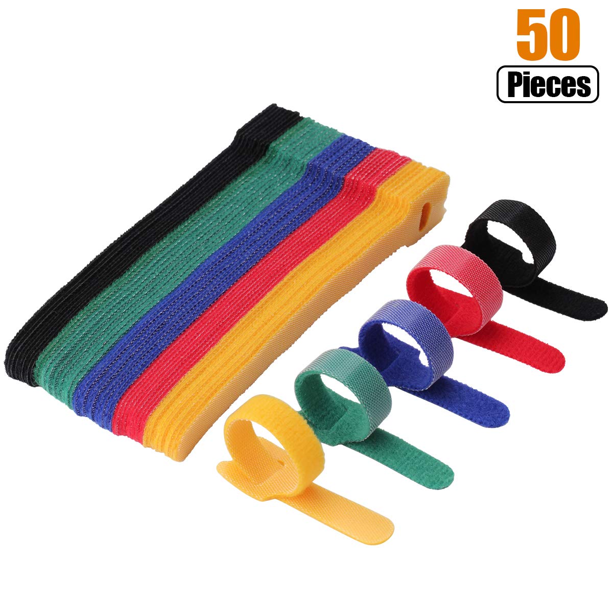 Cable Velcro Strap - 50pcs 12*150-300mm T 형 벨크로 케이블