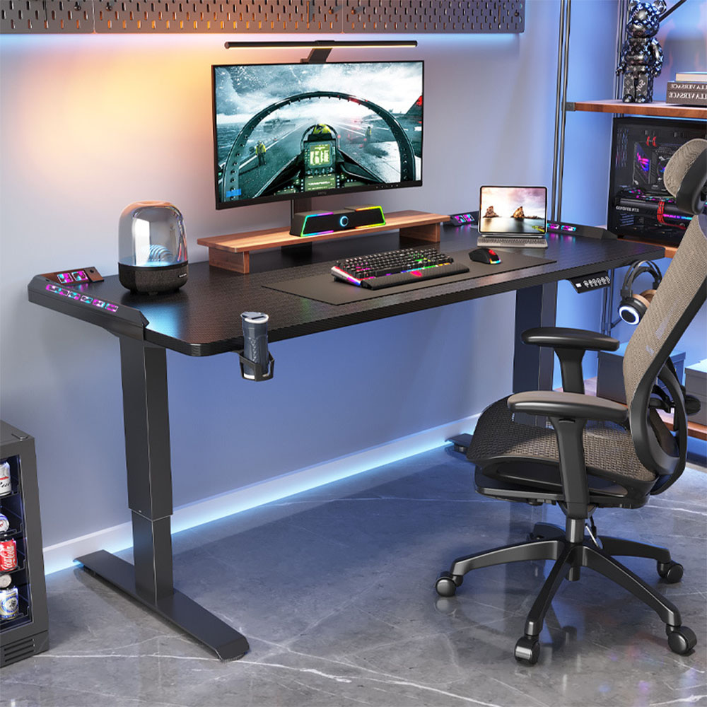 Desk Setup Pc - 높이 조절 가능한 전동식 스탠딩 데스크,