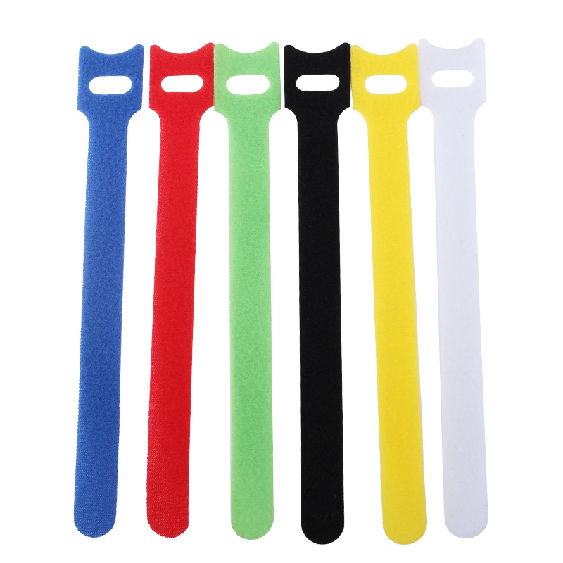 Cable Velcro Strap - 10개입 고양이 머리 모양 T자형 벨크로