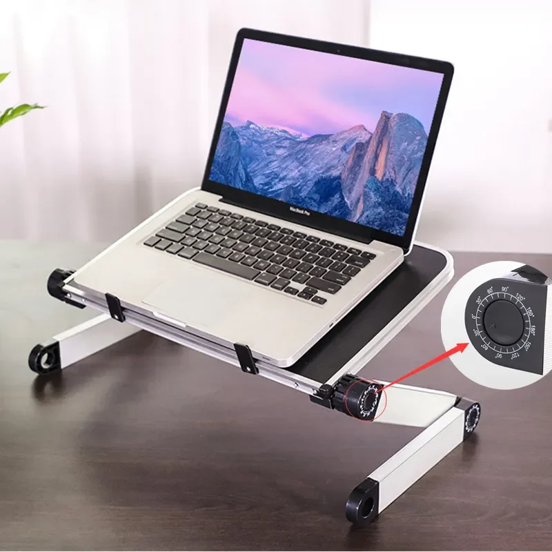 냉각팬이 있는 조절 가능한 노트북 스탠드 높이 각도 조 - Desk Setup Pc 리뷰 및 가격