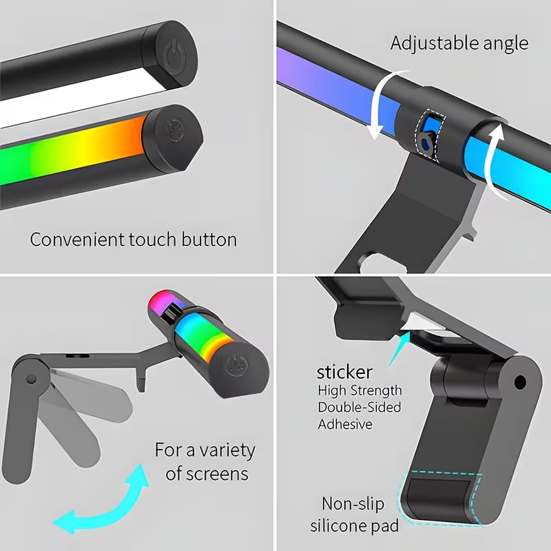 모니터 라이트 바 RGB 라이트바 분위기 조명 USB  - Desk Setup Equipment 리뷰 및 가격