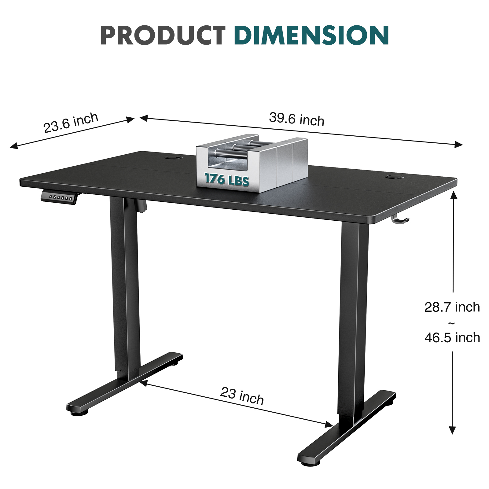 MCQ 전동 높이 조절 스탠딩 데스크 40x24인치 스 - Desk Setup Pc 리뷰 및 가격