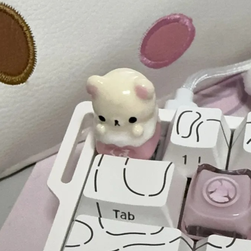 Kawaii Rilakkuma Keycaps Relax - Desk Setup Equipment 리뷰 및 가격
