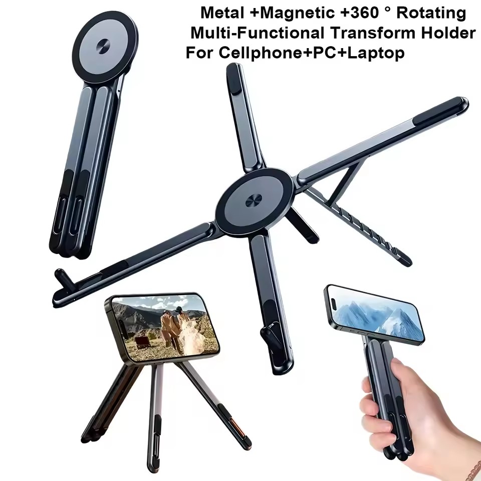 휴대용 자석식 휴대폰 거치대 & 셀카봉 3-in-1 접 - Desk Setup Equipment 리뷰 및 가격