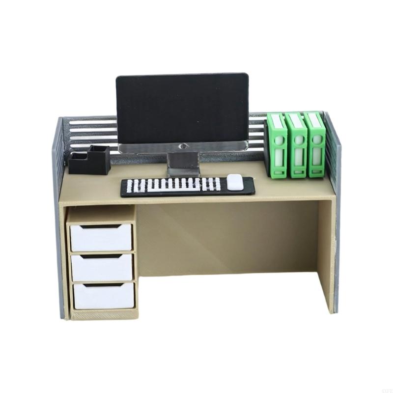 상세한 장면 배치를 위한 의자와 쓰레기통을 포함한 소형 - Desk Setup Natural 리뷰 및 가격