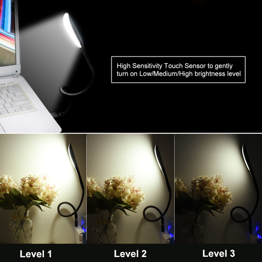 미니 USB 라이트 휴대용 노트북 터치 센서 LED 책 - Desk Setup With Laptop 리뷰 및 가격