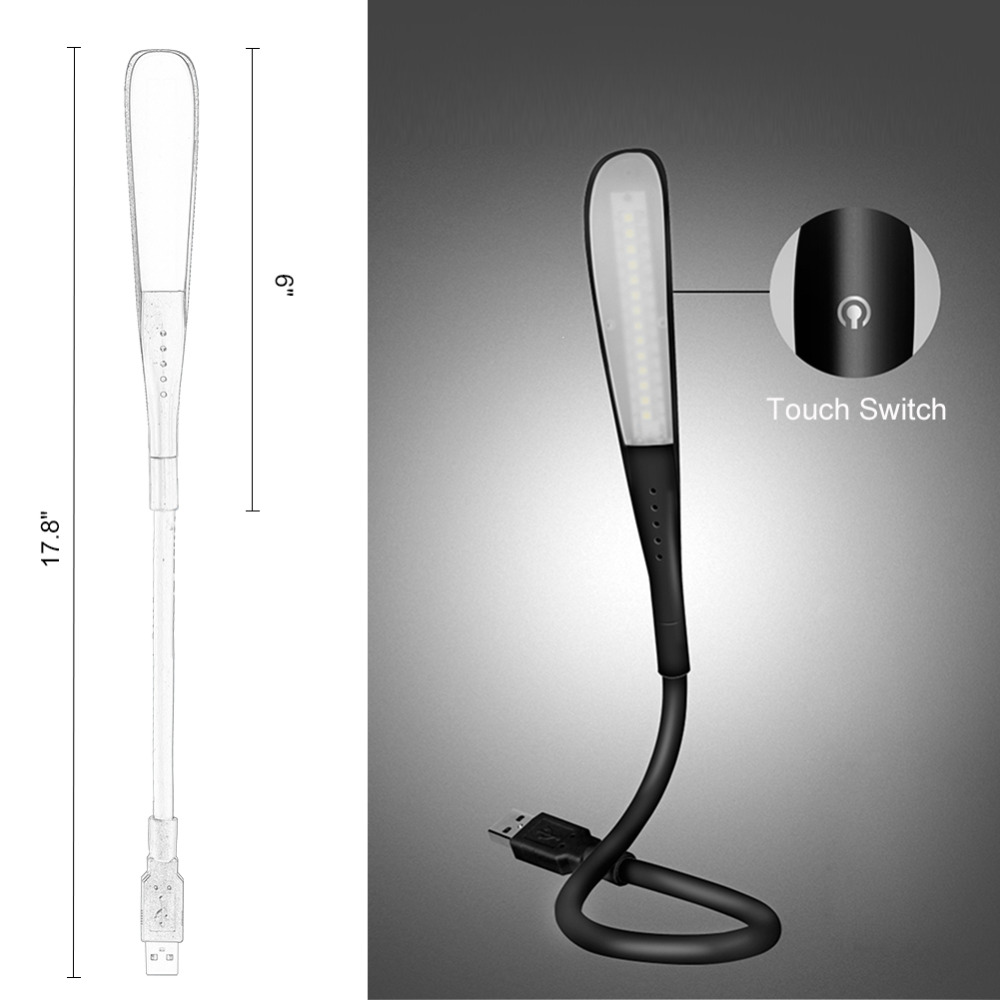 미니 USB 라이트 휴대용 노트북 터치 센서 LED 책 - Desk Setup With Laptop 리뷰 및 가격