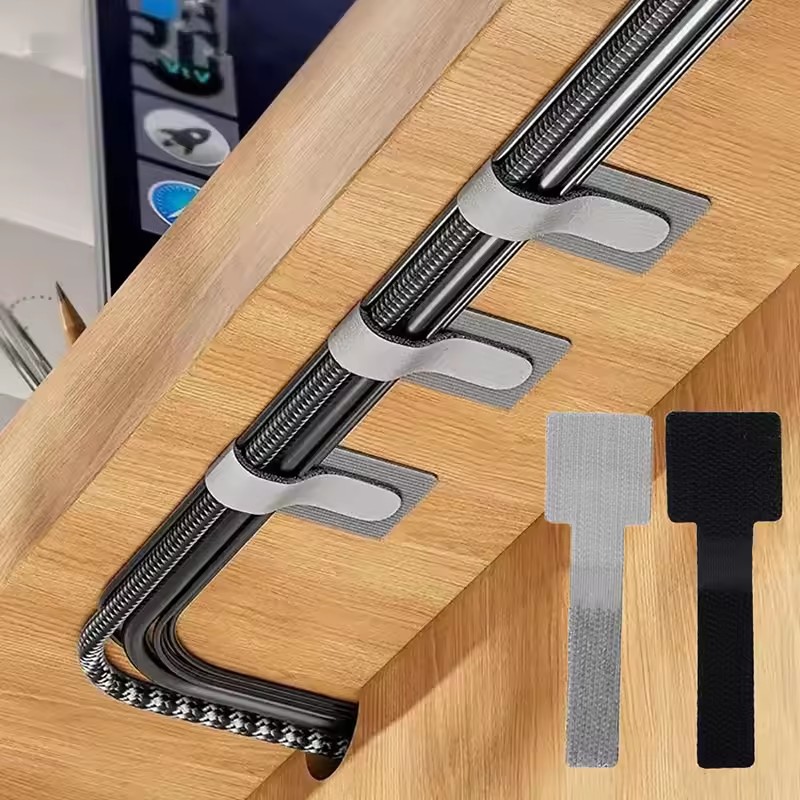 새로운 재사용 가능한 케이블 타이 벨크로 타이 자체 접 - Cable Velcro Strap 리뷰 및 가격