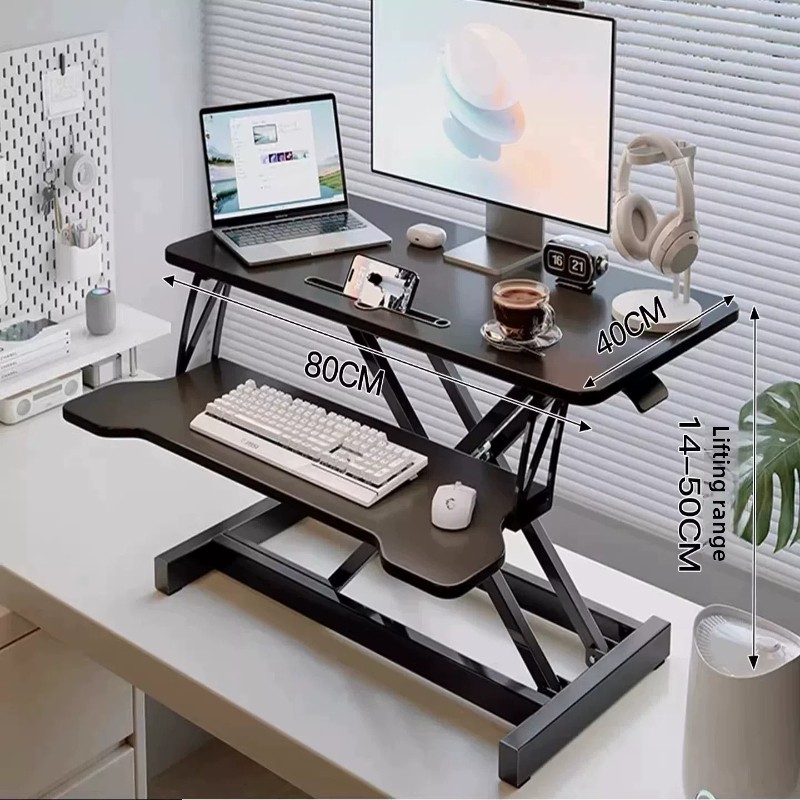 스탠딩 데스크 라이저 높이 조절 가능 이중 표면 워크스 - Desk Setup Pc 리뷰 및 가격