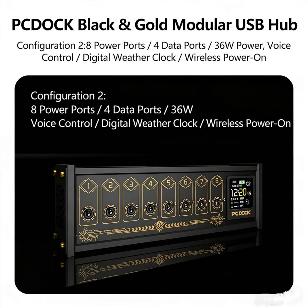 PCDOCK 블록 USB 데스크탑 멀티탭 스위치 포함  - Desk Setup With Laptop 리뷰 및 가격