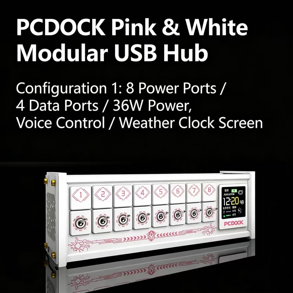 PCDOCK 블록 USB 데스크탑 멀티탭 스위치 포함  - Desk Setup With Laptop 리뷰 및 가격