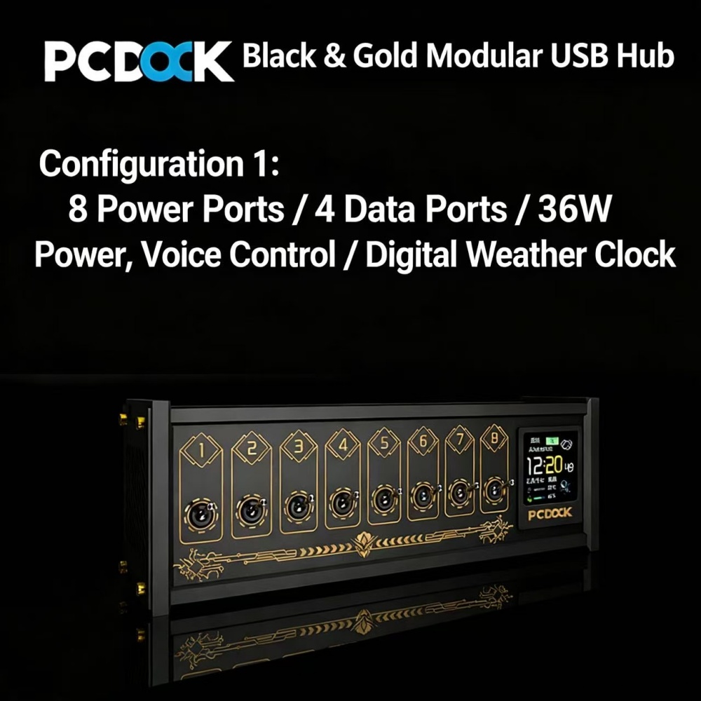 PCDOCK 블록 USB 데스크탑 멀티탭 스위치 포함  - Desk Setup With Laptop 리뷰 및 가격