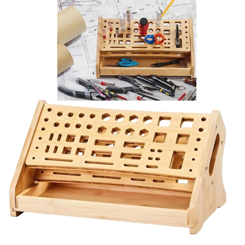 K1AE 천연 목재 보관 선반 조립 필요 없음 30초  - Desk Setup Natural 리뷰 및 가격