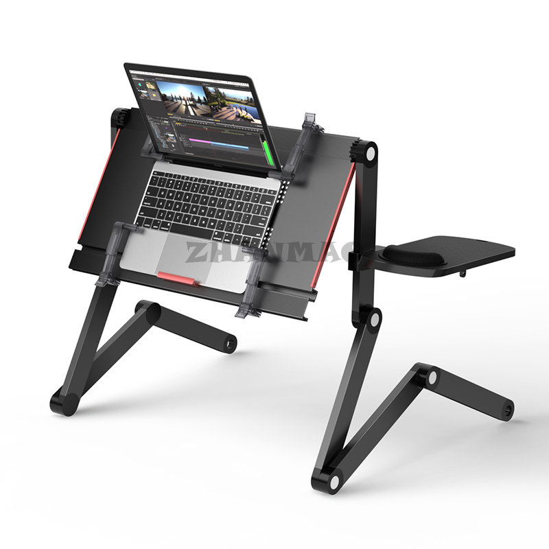 침대 위에 누워 있음, 노트북 책상, 접이식 태블릿 스 - Desk Setup With Laptop 리뷰 및 가격