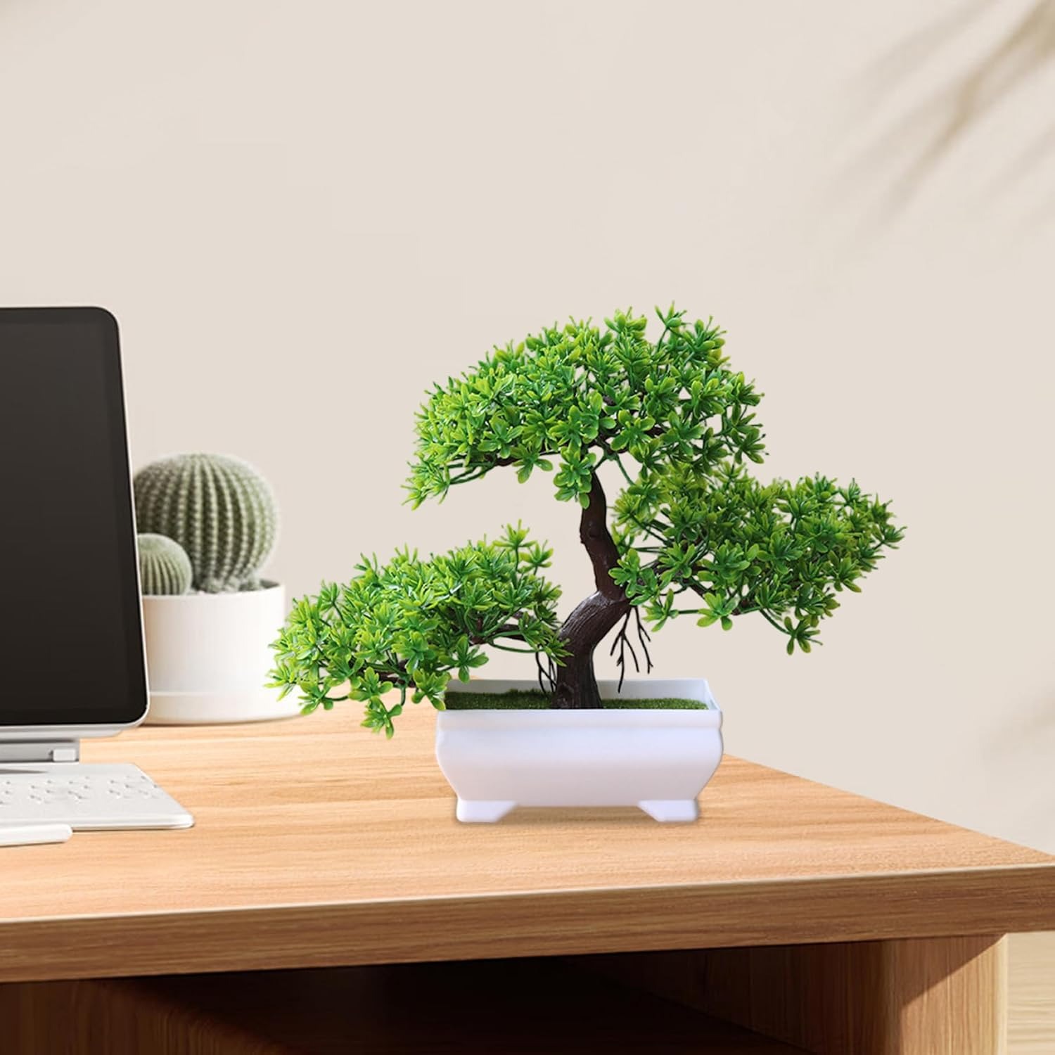 1/2Pcs 인공 분재 나무 시뮬레이션 화분에 심은 식 - Desk Setup At Home 리뷰 및 가격